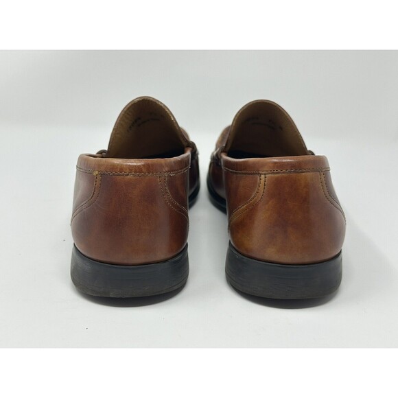 Magnanni Men’s Marbled Cognac Leather Loafers Shoes Made In Spain Size 9.5 READ main image 15
